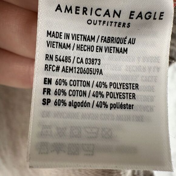 American Eagle Jegging Fit Pullover Sweatshirt Animal Print Size S Relaxed Fit - Picture 7 of 7